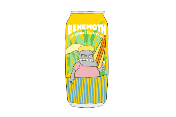 Can of Independent Power Beer, a limited-edition IPA beer collab between Behemoth Brewing and Electric Kiwi.