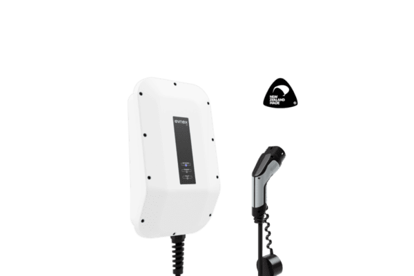 Electric vehicle (EV) charging at home with an EVNEX smart EV charger. Save money with Electric Kiwi's discount offer.