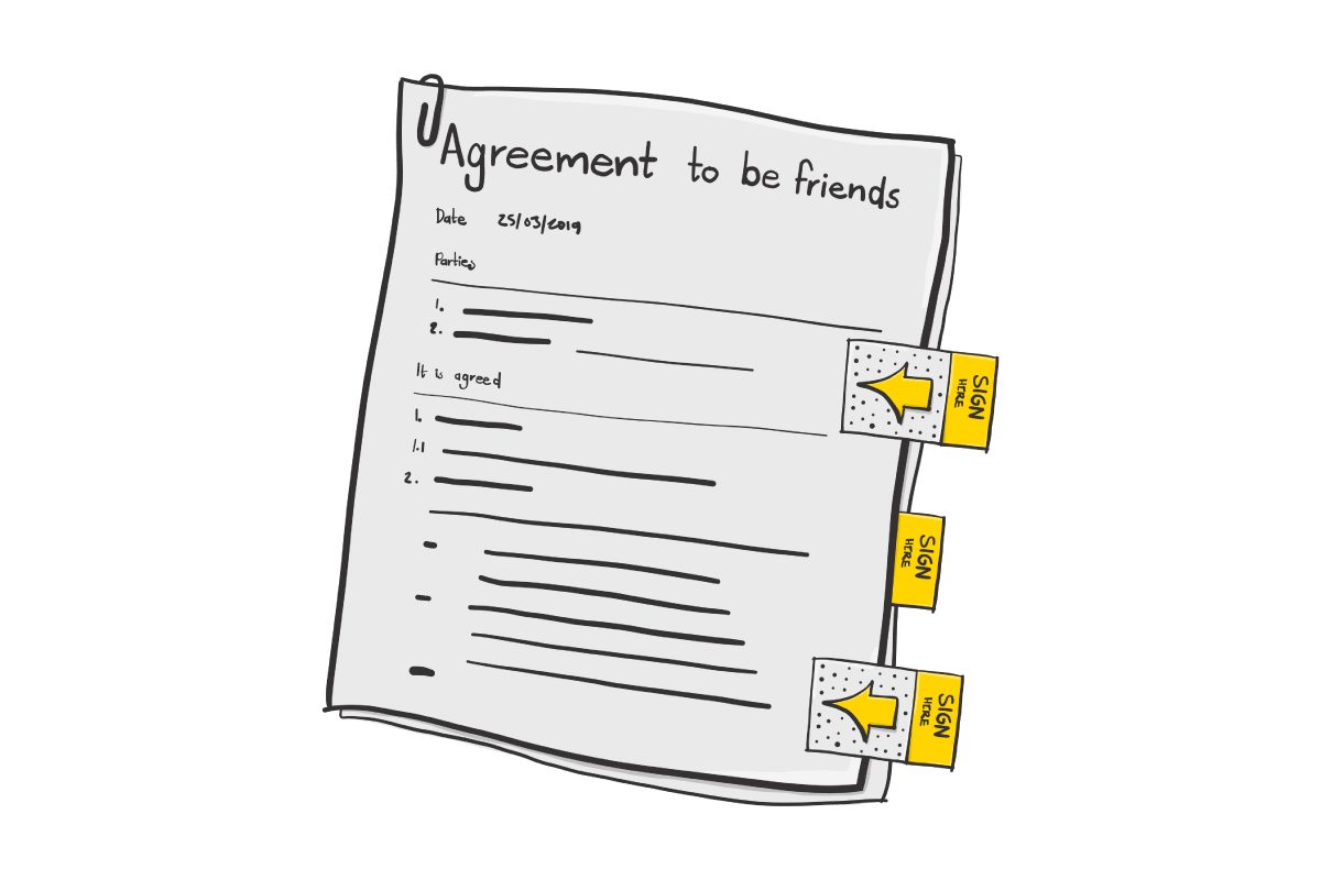 Why contracts are sneaky and why we don’t have them