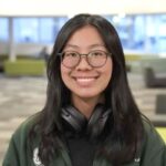 Sarah Manikam celebrates her success as a recipient of the Electric Kiwi-AUT Women in STEM scholarship.