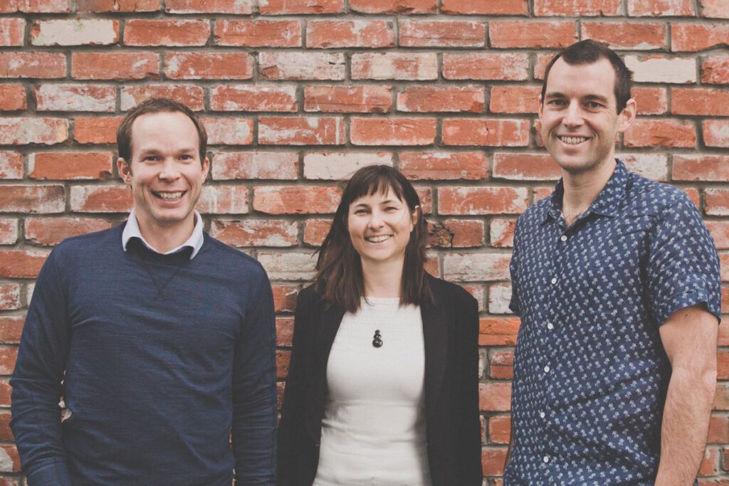 POWER TEAM: From Left Julian Kardos, Huia Burt and Phillip Anderson all went to Whakatane High School. Now they are supplying electricity to Whakatane from their Auckland-based power company, Electric